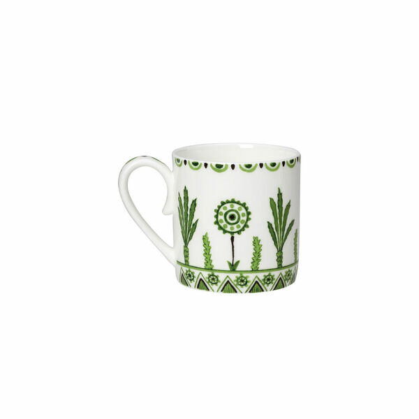 William Edwards Sultans Garden Green Coupe Coffee Can Cup 6cm 10cl (6 1/3" 3 1/2oz)
