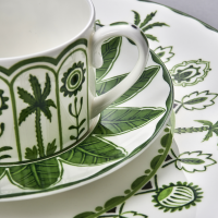 William Edwards Sultans Garden Green Coupe Espresso Saucer 12cm (4 3/4") Fits AND0112