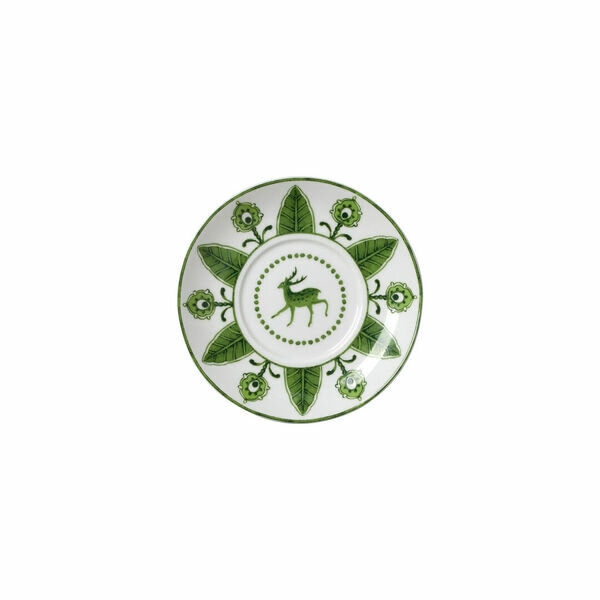William Edwards Sultans Garden Green Coupe Espresso Saucer 12cm (4 3/4") Fits AND0112