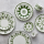 William Edwards Sultans Garden Green Coupe Plate 21cm (8 1/4")