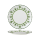 William Edwards Sultans Garden Green Coupe Plate 27cm (10 1/2")