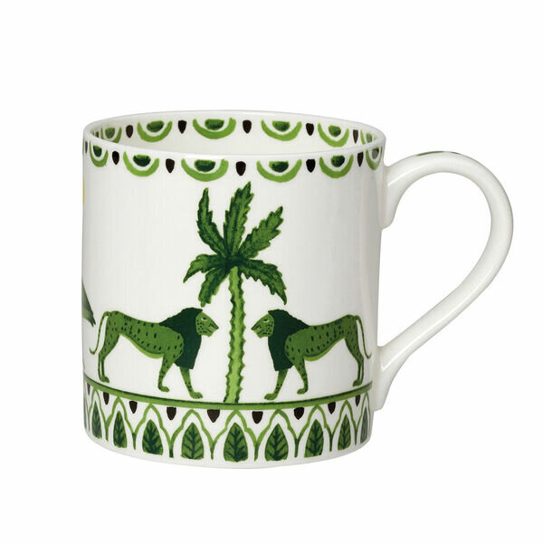 William Edwards Sultans Garden Green Coupe Mug 9cm 35cl (3 1/2" 12 1/3oz)
