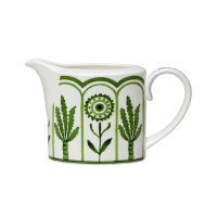 William Edwards Sultans Garden Green Coupe Milk Jug 9cm...