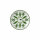William Edwards Sultans Garden Green Coupe Plate 16.5cm (6 1/2")