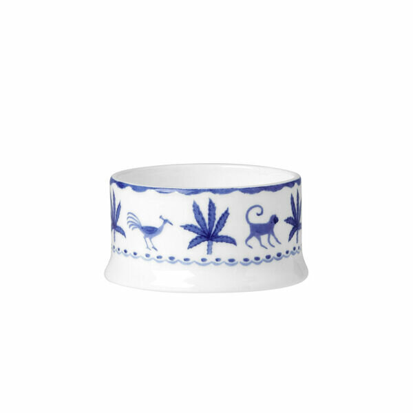 William Edwards Sultans Garden Blue Classic Condiment Pot 6.5 x 3.3cm 5cl (5/9 x 1 2/7" 1 3/4oz)
