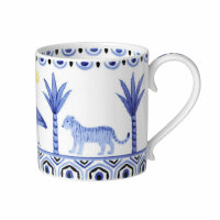 William Edwards Sultans Garden Blue Coupe Mug 9cm 35cl (3...