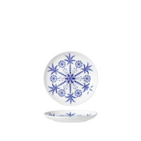 William Edwards Sultans Garden Blue Coupe Butter Dish...