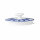 William Edwards Sultans Garden Blue Coupe 2 Cup Oval Teapot Lid Fits AND0337