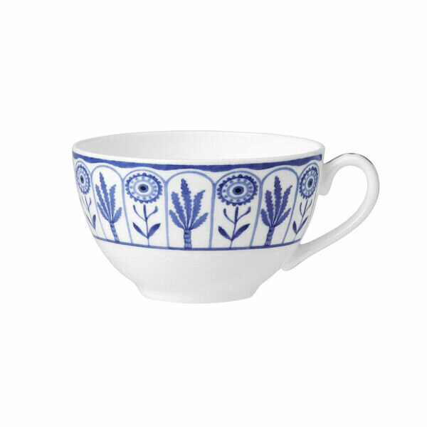 William Edwards Sultans Garden Blue Coupe Tea For One Cup 6cm 26cl (2 1/2" 9oz)