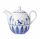 William Edwards Sultans Garden Blue Coupe Tea For One Teapot 12.4cm 46cl (5" 16 8/9oz)