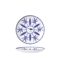 William Edwards Sultans Garden Blue Coupe Plate 16.5cm (6...