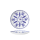 William Edwards Sultans Garden Blue Coupe Plate 16.5cm (6 1/2")