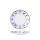 William Edwards Sultans Garden Blue Coupe Plate 16.5cm (6 1/2")