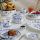 William Edwards Sultans Garden Blue Coupe Plate 16.5cm (6 1/2")